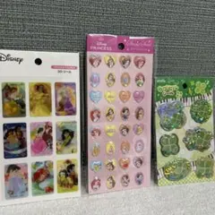 Disneyプリンセス ストーンシール 　3D カプセルシール　3点セット