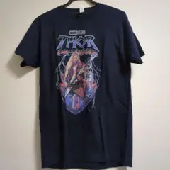 ソー ラブ・＆・サンダー Tシャツ ネイビー M マイティソー