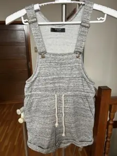 HUDSON グレーショートオーバーオール