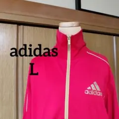 アディダス adidas ジャケット ジャージ ドット 真紅 L