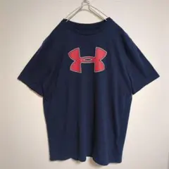 アンダーアーマー UNDER ARMOUR Tシャツ ロゴ シンプル 紺