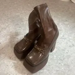 Darich スクエアトゥショートブーツ