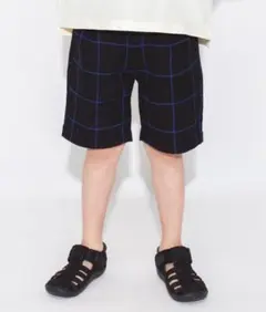 新品 ブランシェス♡ハニカムチェック ハーフパンツ 130