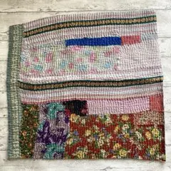 237ハギレ ビーズ刺繍 ヴィンテージ カンバディア カンタキルト パッチ