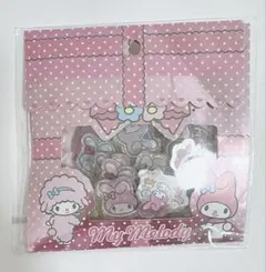 【平成レトロ】My Melody マイメロディ ピアノちゃん　おはじき風シール