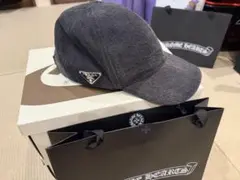 PRADA ブラックデニム キャップのサムネイル