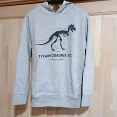 GAP ティラノサウルス 裏起毛 パーカー 160cmグレー