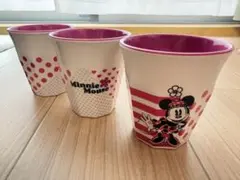 Disney store ミニーマウス メラミンカップ 3個セット 新品 미사용