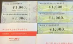 ビックカメラ　コジマ　株主優待券　5000円分