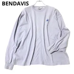 ベンデイビス　長袖トレーナー　ワンポイント　カジュアル　コットン　グレー　M