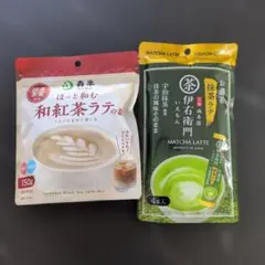 森半ほっと和む和紅茶ラテの素　伊右衛門お濃茶抹茶ラテ4本のサムネイル