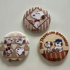 刺繍缶バッチ
