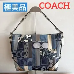 超美品 COACH デニムパッチワーク ハンドバッグ シグネチャー 2025年最新】coach パッチワーク デニムの人気アイテム - メルカリ