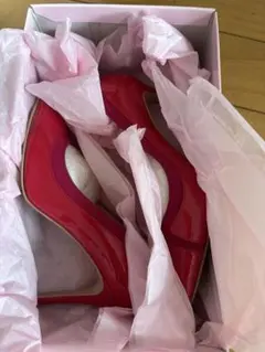 Diana 赤 ポインテッドトゥ ハイヒール 22.5cm