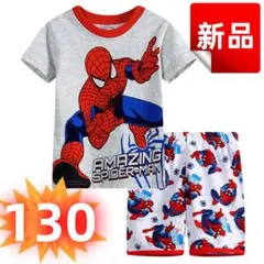 ✨新品✨スパイダーマン 子供パジャマ 半袖Tシャツ&ショートパンツ 130cm