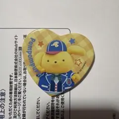 ポムポムプリン ハート缶バッジ サンリオ