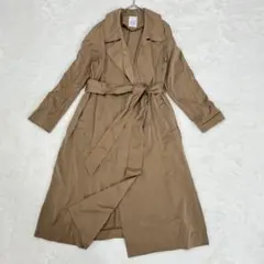 アーバンリサーチ◆とろみトレンチコート/ベルト付き キャメル ロング丈 ポケット