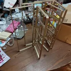 ゴールド アクセサリースタンド3台