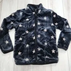 フリースジャケット ネイビー 星柄 130cm以上