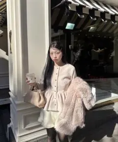 muguet ペプラム muguet（ミュゲ）の「ripple sheer peplum blouse（シャツ/ブラウス