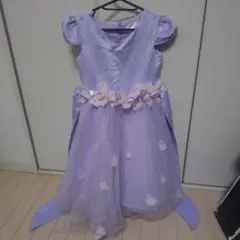 のぞみさん専用！キッズドレス パープル 花飾り付きのサムネイル