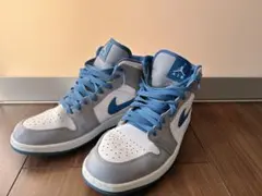 Air Jordan ハイカットスニーカー グレー/ブルー 27cm