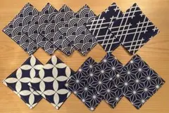 和柄コースター11枚セット　ハンドメイド