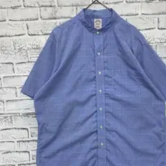 ブルックスブラザーズ半袖シャツ！ブルー　チェックL 0629のサムネイル