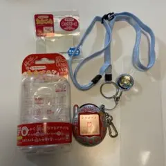 【未使用】たまごっち　プラス　赤いシリーズ　やんぐまめっち　水色　ストラップ付 未使用】たまごっち プラス 赤いシリーズ やんぐまめっち 水色