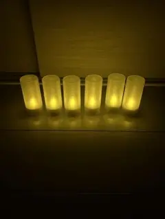 LEDキャンドルセット 6本入り　動作確認済