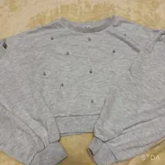 INGNI パール装飾 スウェット グレー M