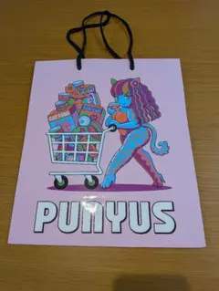 PUNYUS ショップ袋 ショッパー ピンクのサムネイル