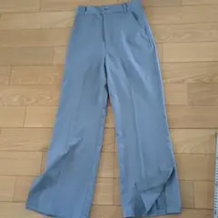 【WEGO 】両サイド裾スリット有りスラックスパンツ サイズF