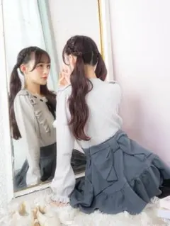 evelyn バッグリボンスカート