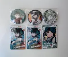 ヒロアカ 緑谷出久 缶バッジ ハロウィン 出勤 お掃除 スナマイ