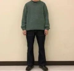 SSZ 大仏KNIT いざ鎌倉 大仏 ヘア ワイド クルーネック ニット