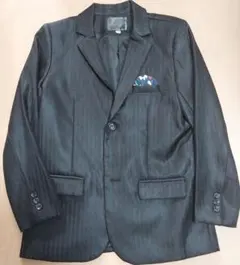 160　男の子　フォーマル　スーツ　ブラック　７点セット　子供服　男の子