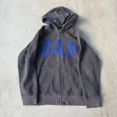 OLD GAP BLUE LOGO ZIP HOODIE SWAG Y2K
