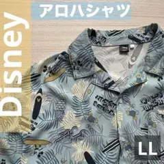 Disney ディズニー　ミッキーマウス＆ドナルドダッグ　半袖アロハシャツのサムネイル