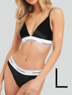 Calvin Klein トライアングルブラ&ショーツ 上下セット L