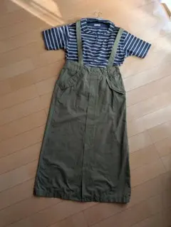 niko and…/ニコアンド（タグあり）調節可能サスペンダー付きスカート