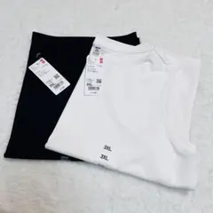 UNIQLO クレープジャージー ボートネックT ノースリーブ　２枚セット