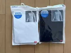 新品　UNIQLO エアリズムUVカットクルーネックTシャツ長袖　2枚セット　S