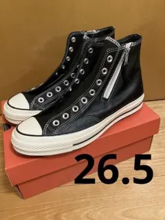 converse CT70 サイドジップ　レザー　ブラック26.5cm us8