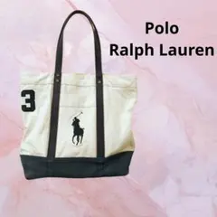 Polo Ralph Lauren トートバッグ ホワイト/ネイビー