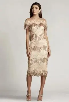 TADASHI SHOJI タダシショージ レースワンピース L 15号 ピンク - メルカリ