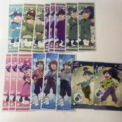 アニメキャラクター ステッカーセット 14枚、2025年夏の陣の段ブロマイド2枚