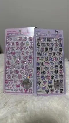 マイメロディ・クロミ ボンボンドロップシールセット