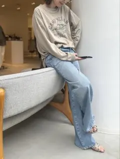 L'Appartement 【レミ レリーフ】 LONG SLEEVE TEEのサムネイル