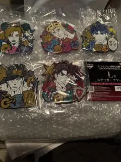 一番くじ　ジョジョの奇妙な冒険　J賞　ラバーチャーム　5セット ステッカー付き